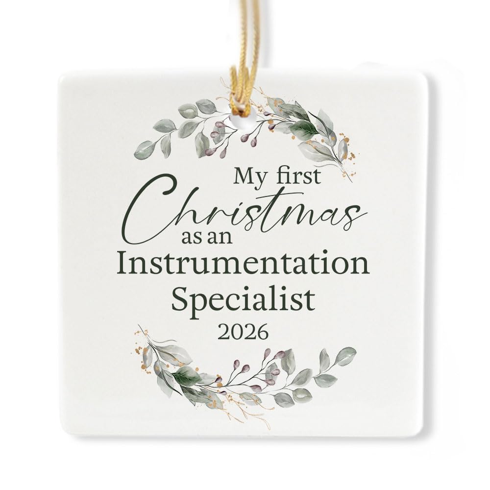 Ceramic 3-inch Square Ornament A7390