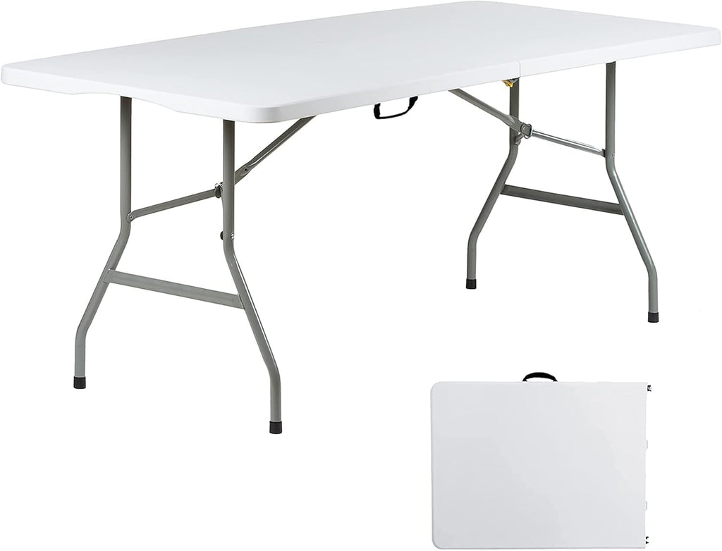 6ft Heavy Duty Foldable Plastic Folding Table Z9426