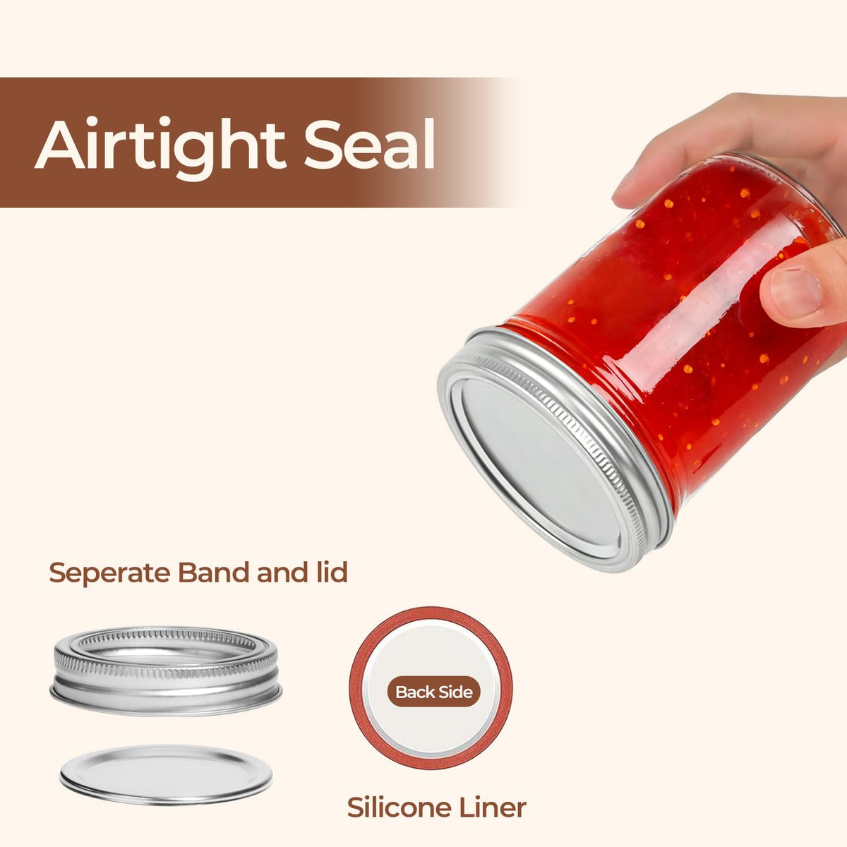 16 oz Wide Mouth Mason Jars 4 Pack G305