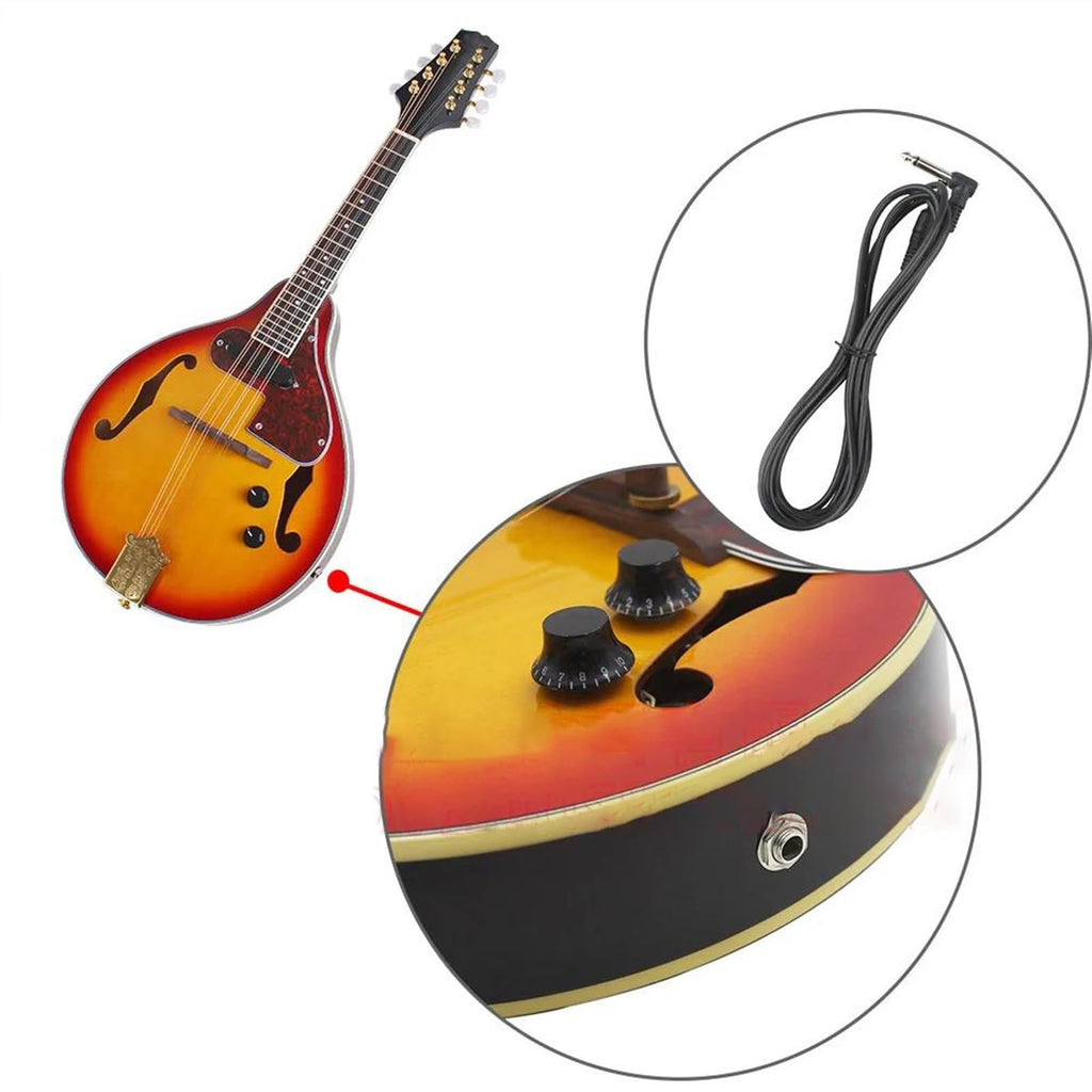 8-String Electric Mandolin Sunburst A Style Rosewood Fingerboard Q3188