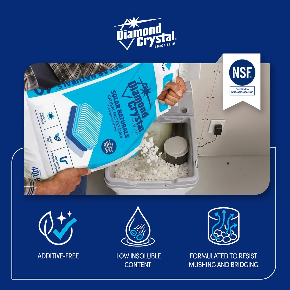 2 Pack Water Softener Salt, 40 lbs U9877