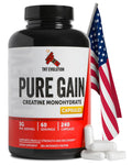 Creatine Monohydrate Capsules 750mg 240 Count Gluten Free V54430