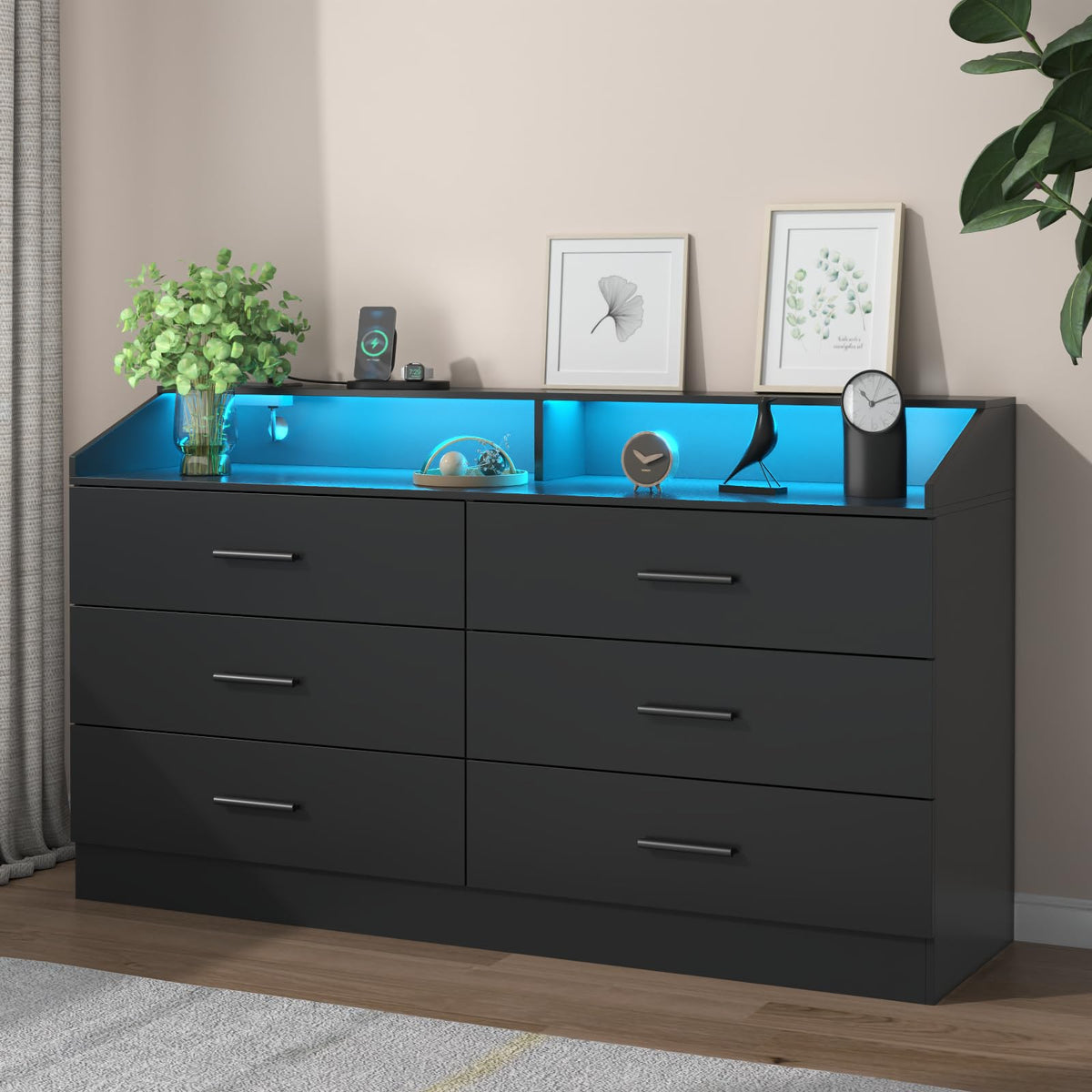 6 Drawer Dresser with Power Outlet S299