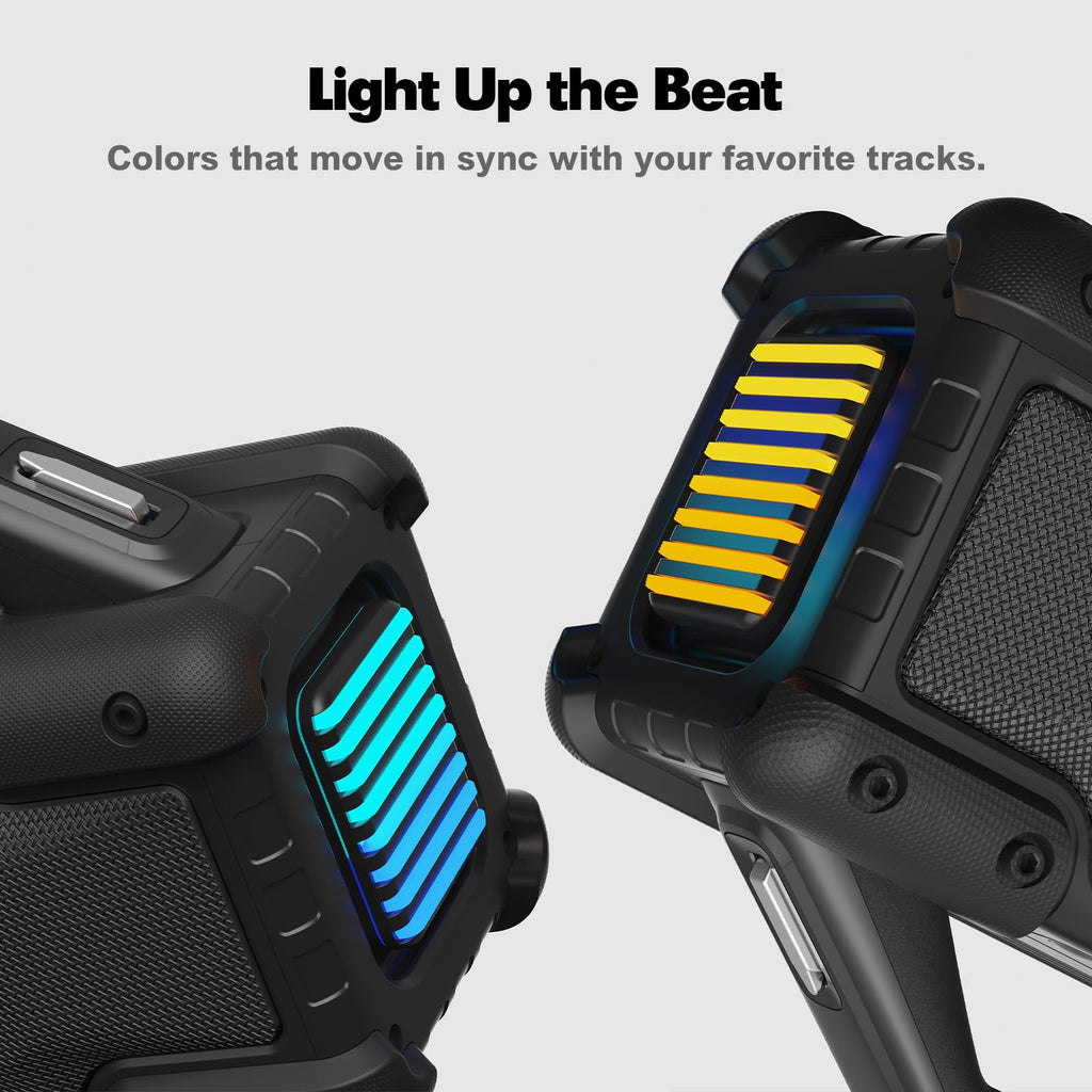 Black Portable Water Resistant Bluetooth Speaker L4483