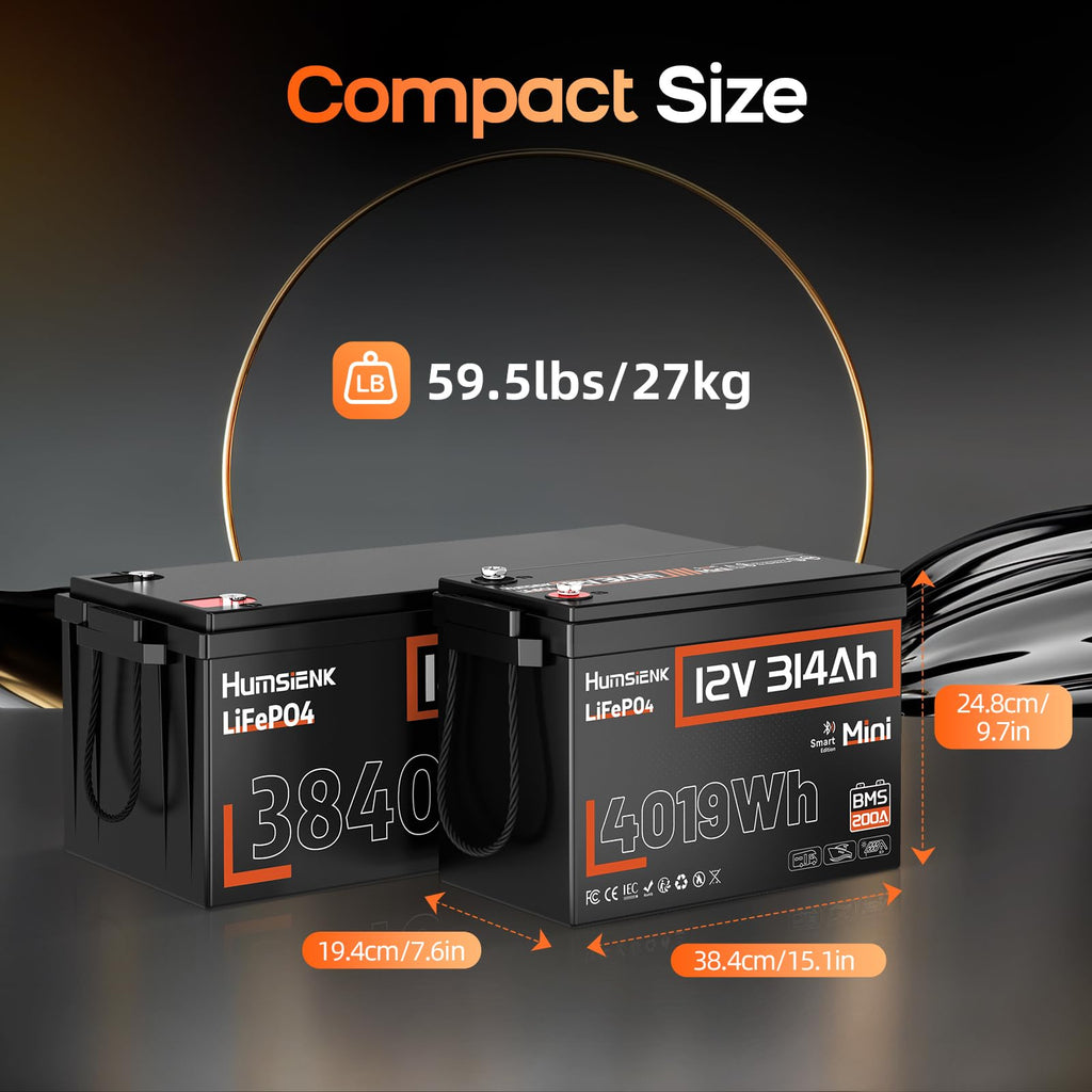12V 300Ah LiFePO4 Lithium Battery with Bluetooth Q420719