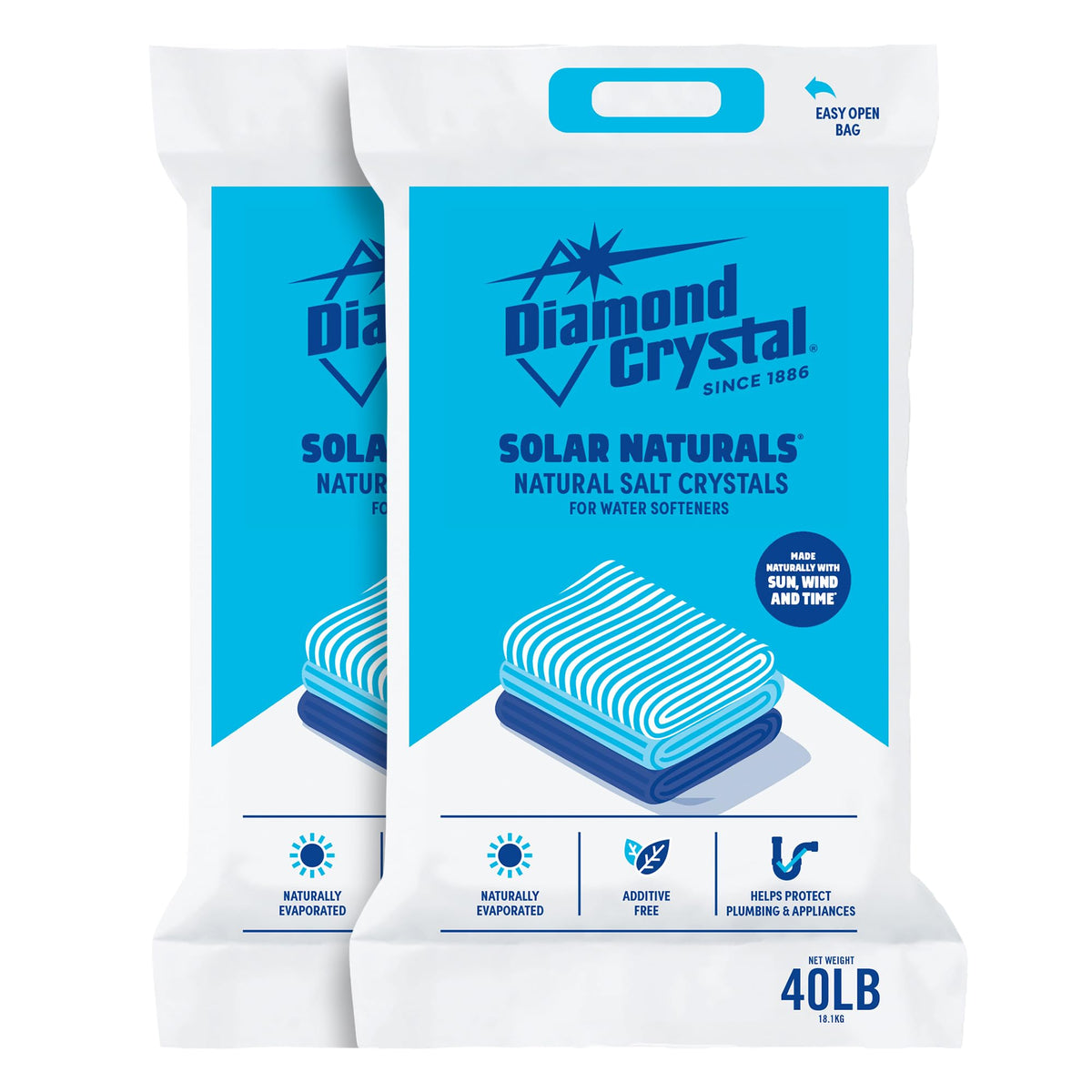 2 Pack Water Softener Salt, 40 lbs U9877
