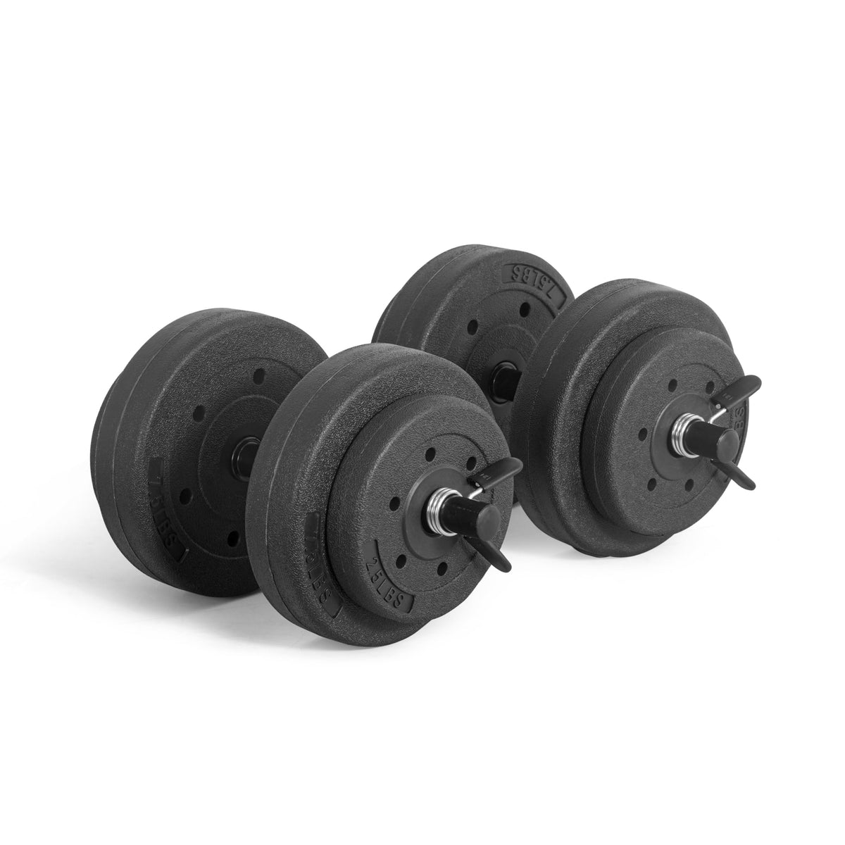 40 LB Adjustable Cement Dumbbell Set H145