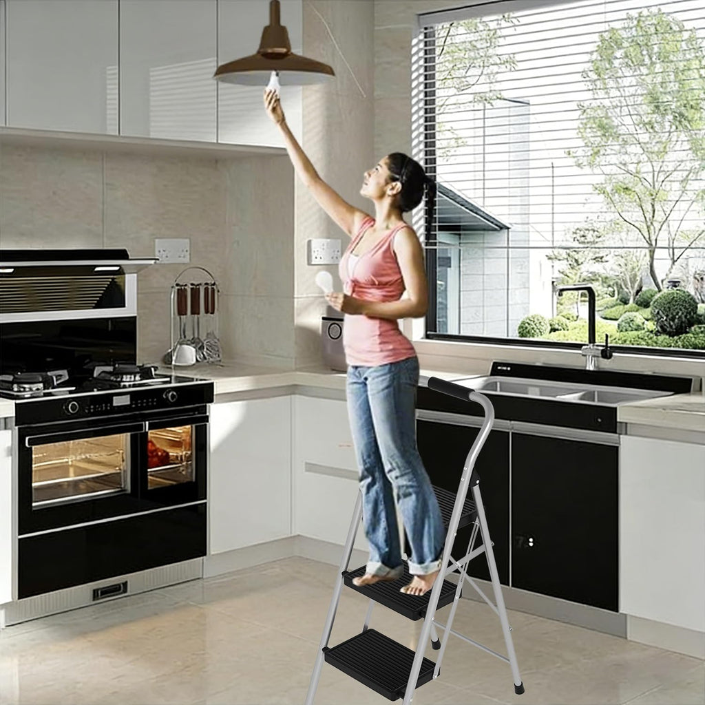 3 Step Folding Anti Slip Step Stool 330lbs Z1560