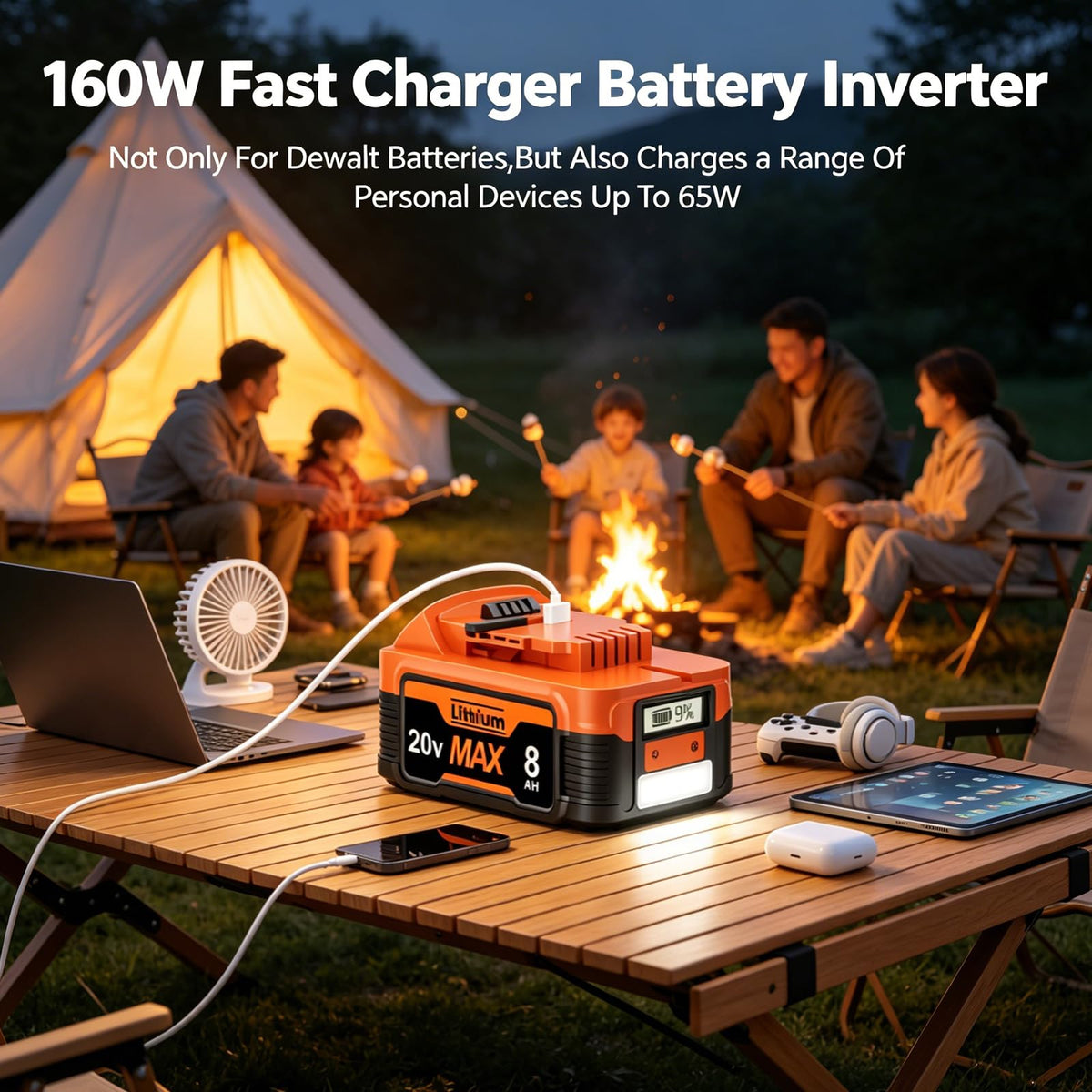 20V Lithium Battery with LCD Display C2813