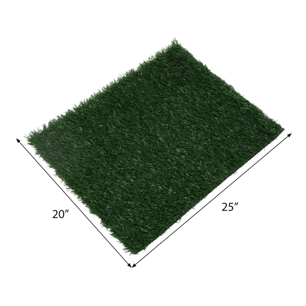 2pcs Artificial Grass Pet Potty Pad with Drainage Hole J7774