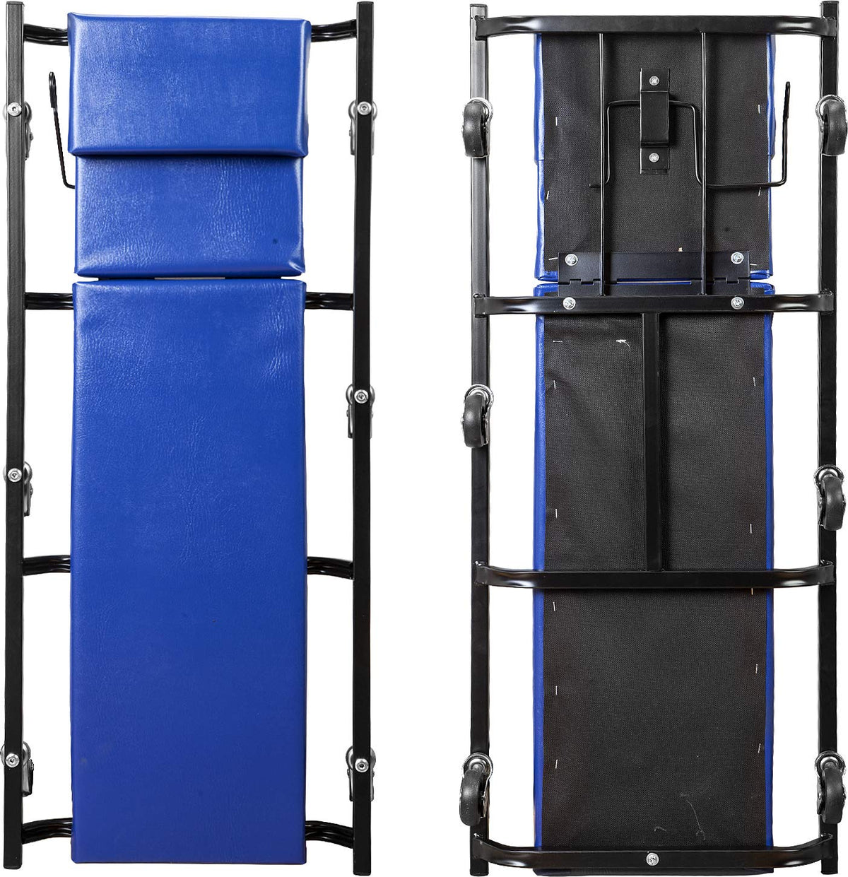 40" Padded Mechanic Creeper with 6 Casters, Blue L818