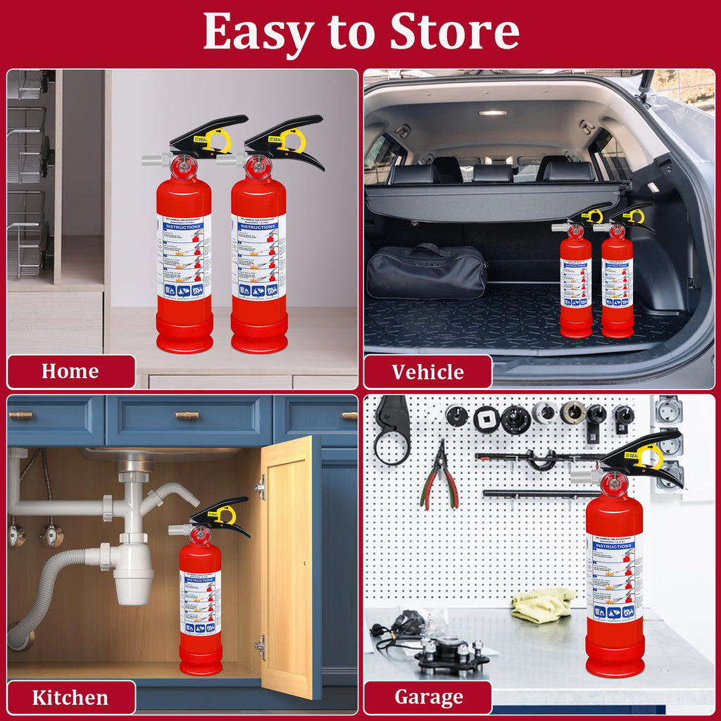2-Pack 2.5 lb ABC Dry Chemical Fire Extinguisher H54870