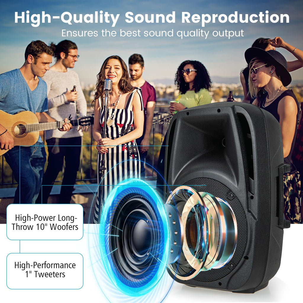 1600W 2-Way Powered PA Speaker System G177