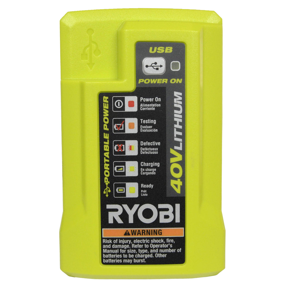 40 Volt Battery Charger and 4.0 Ah Lithium-ion Battery U451