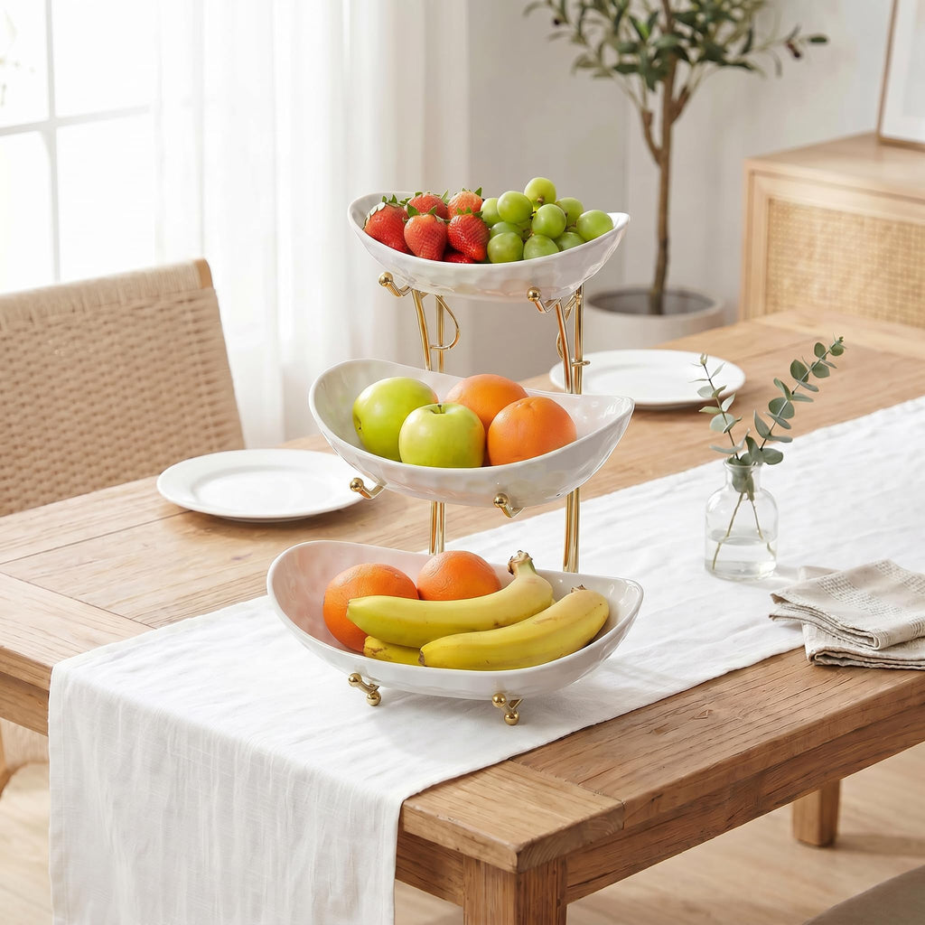 3 Tier Ceramic Fruit Bowl Stand Q360330