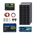 12V 100Ah LiFePO4 Solar Power Kit with 300W Mono Solar Panels N38700