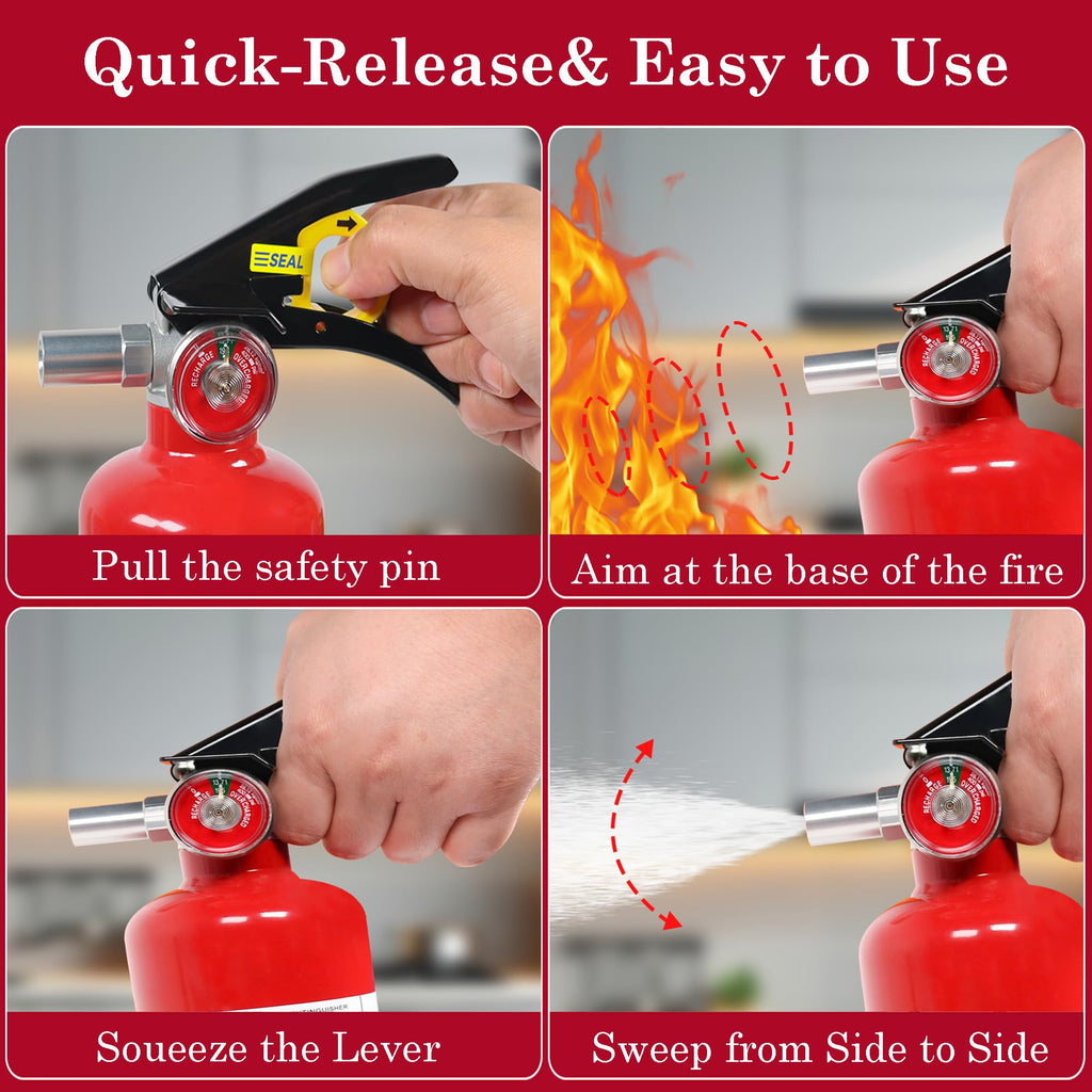 2-Pack 2.5 lb ABC Dry Chemical Fire Extinguisher H54870