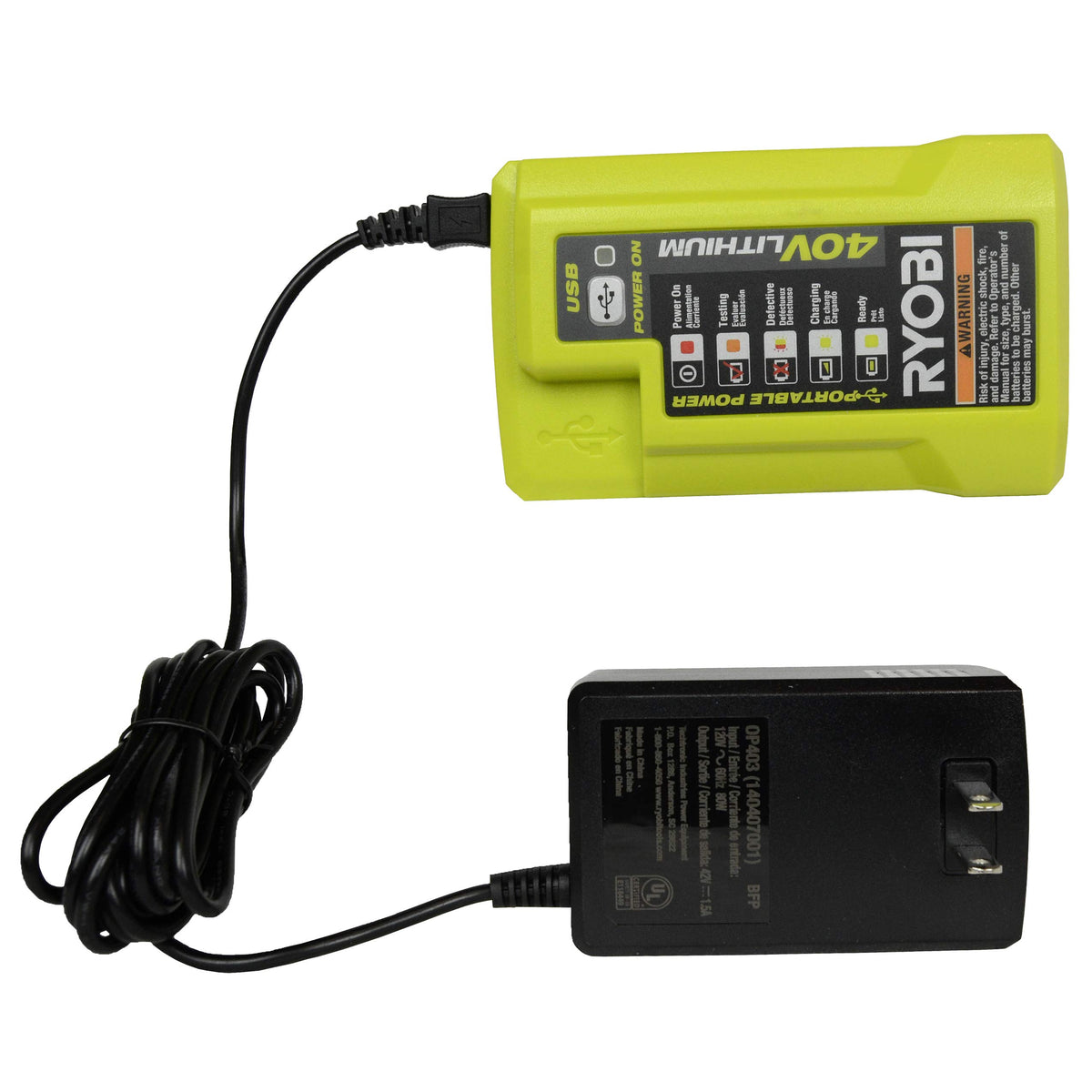 40 Volt Battery Charger and 4.0 Ah Lithium-ion Battery U451