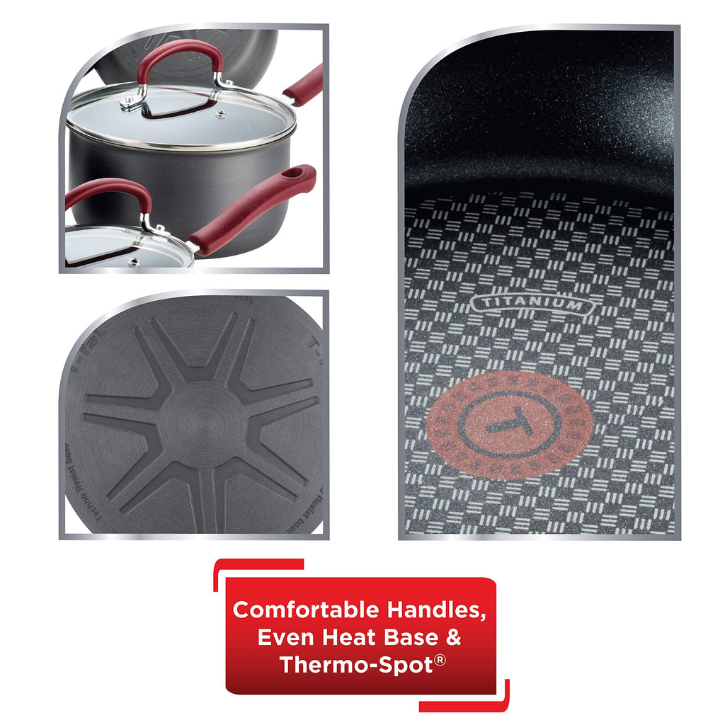 12 Piece Hard Anodized Nonstick Cookware Set U134
